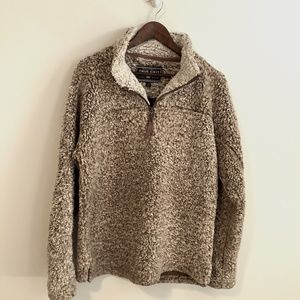True Grit Sherpa pullover Brown Size Small